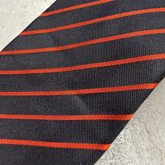 Ralph Lauren Tie Black Label 100% Silk Hand Made Made in Italy Striped 3" - Picture 2 of 5